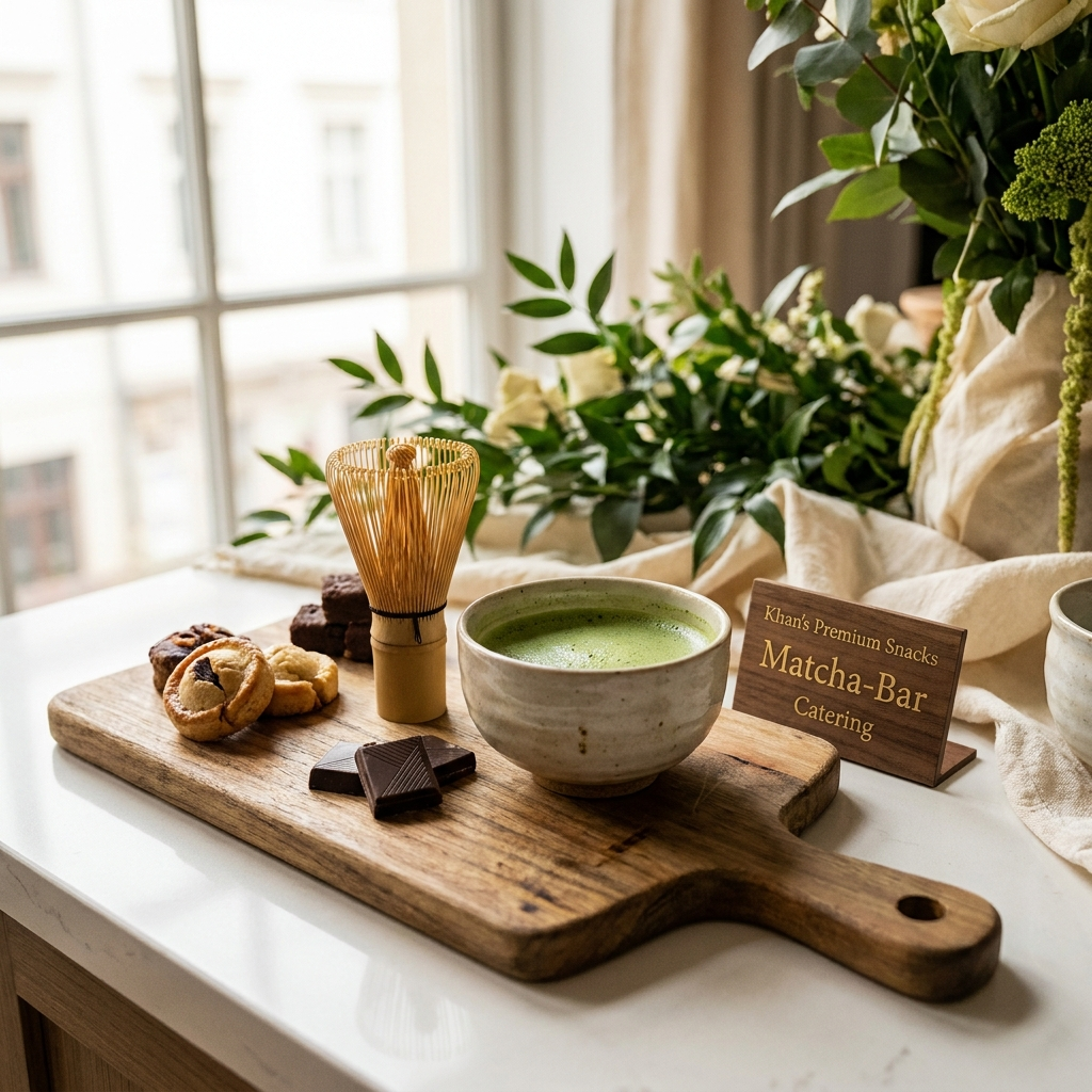 Matcha-Bar Event Catering Setup