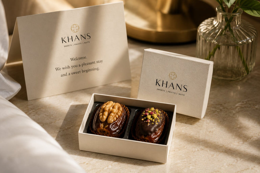 Khan's Welcome-Box mit Karte — Beispiel Firmengeschenk