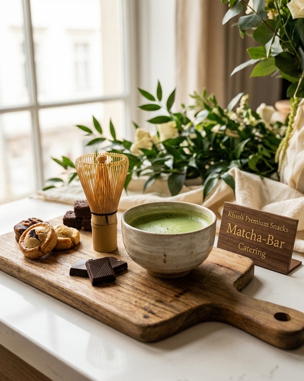 Matcha-Bar Event Catering Setup