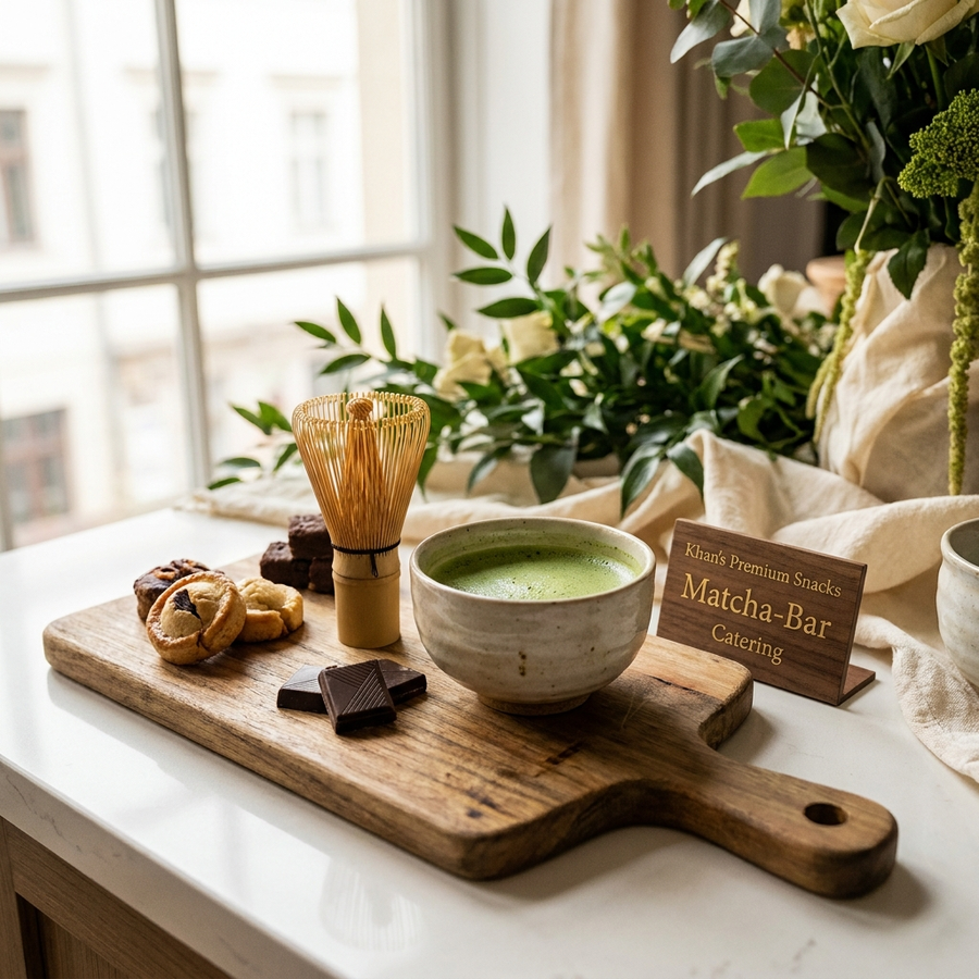 Matcha-Bar Event Catering Setup